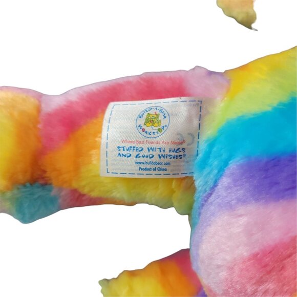 Build a Bear Enchanted Garden Rainbow Hugs Plush Pride Striped Stuffed Animal - Picture 3 of 6